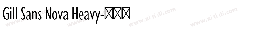 Gill Sans Nova Heavy字体转换